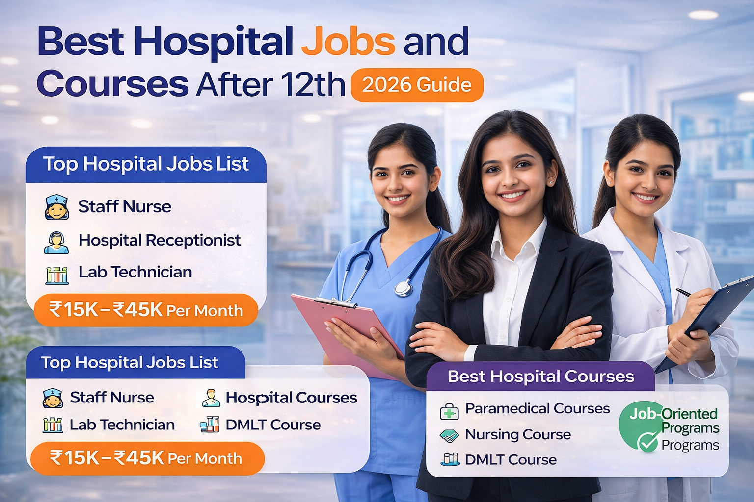 Best Hospital Jobs and Courses After 12th 2026 Guide